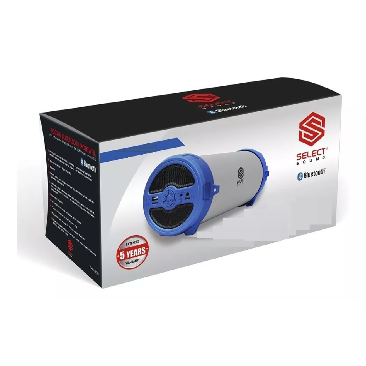 Bocina Bluetooth Radio Fm Usb Color Azul.