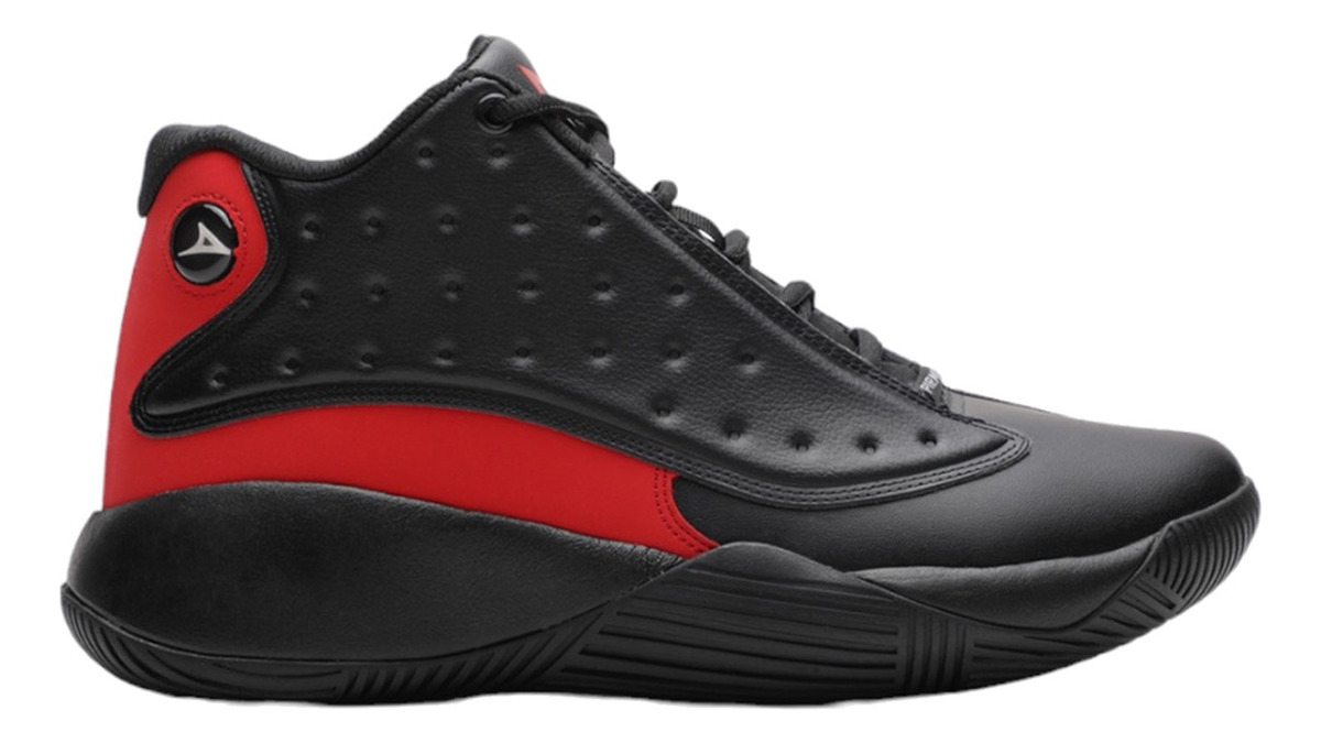 Tenis Pirma Negro Rojo Deportivo Basketball 2013 Para Caballero.