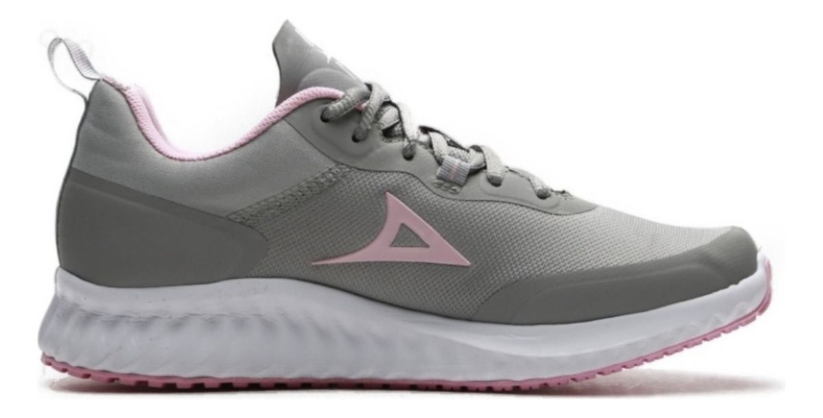 Tenis Pirma Running Deportivos Para Dama Modelo 4005 Gris rosa.