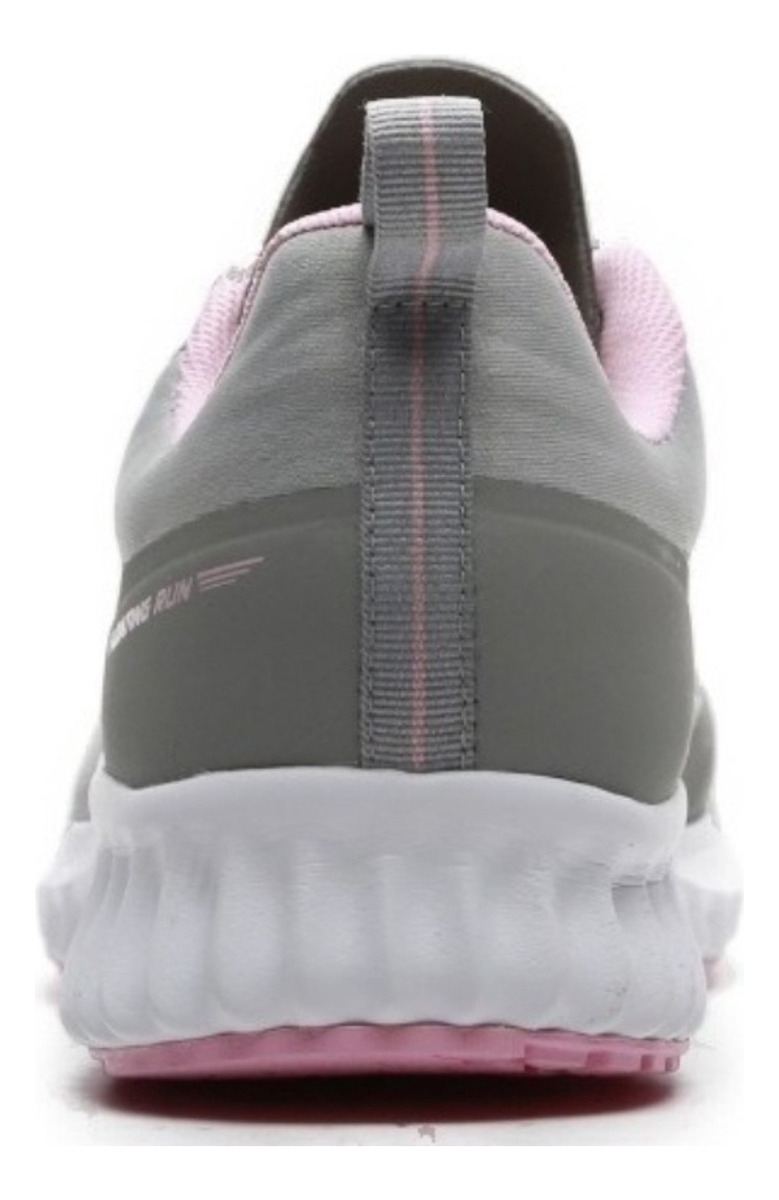 Tenis Pirma Running Deportivos Para Dama Modelo 4005 Gris rosa.