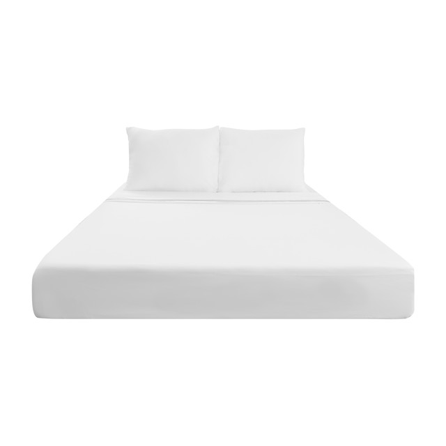 Juego de Sábanas Sealy Bamboo Queen Size Blanco.