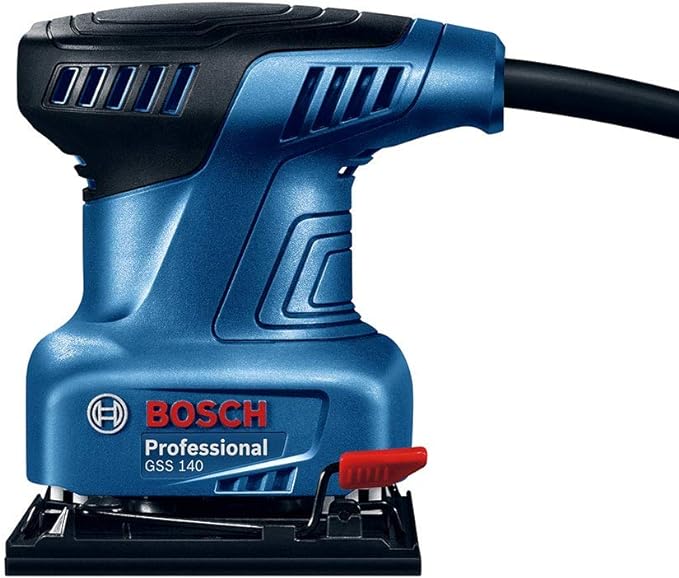 Lijadora Orbital de Palma Bosch GSS 140 220W 127V con 3 lijas.