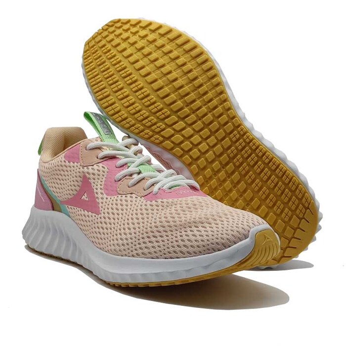 Tenis Deportivos Running Pirma 4010  Color Rosa Para Mujer .