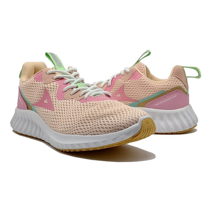 Tenis Deportivos Running Pirma 4010  Color Rosa Para Mujer .