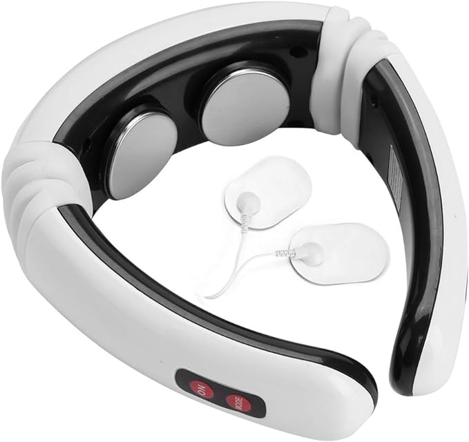 Masajeador Eléctrico De Pulso Para El Cuello, Masajeador Cervical Inteligente Multifunción Para Relajar El Cuello, Los Hombros Y La Espalda, Masajeador Muscular De 16 Grados De Fuerza Para Relajar.