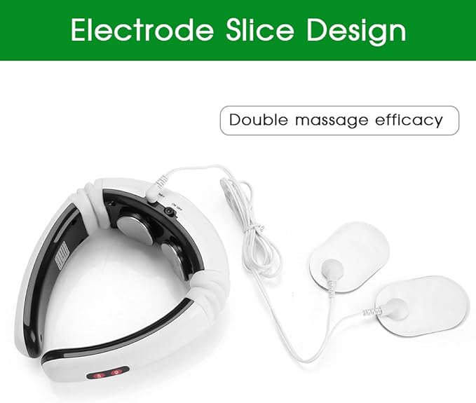 Masajeador Eléctrico De Pulso Para El Cuello, Masajeador Cervical Inteligente Multifunción Para Relajar El Cuello, Los Hombros Y La Espalda, Masajeador Muscular De 16 Grados De Fuerza Para Relajar.
