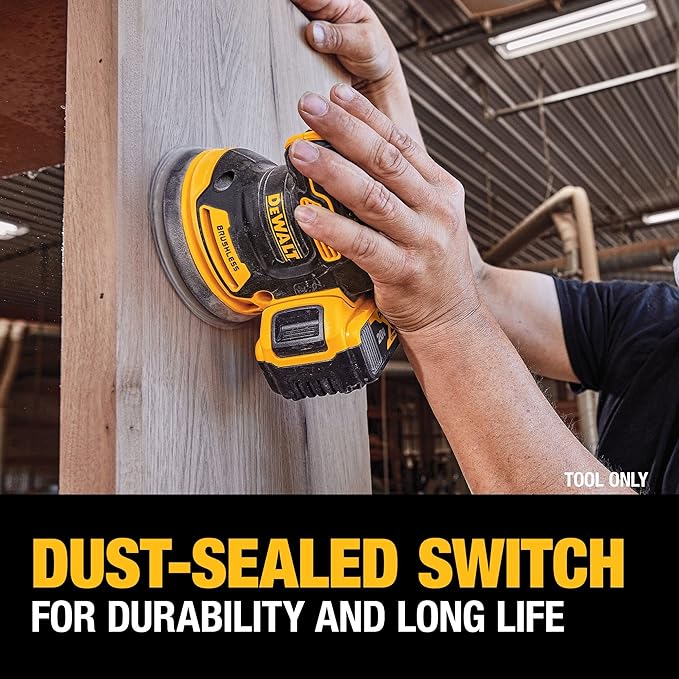 DEWALT Lijadora Orbital Inalámbrica 20V MAX* (Solo herramienta) DCW210B.