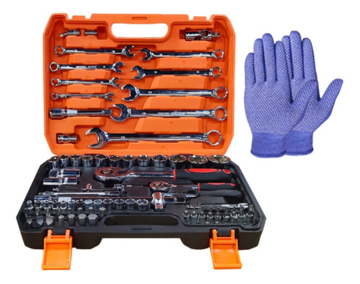 Juego De Herramientas Para Reparación De Auto Y Moto 82 Pzs