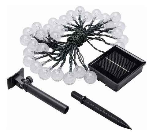 Guirnalda De Luces Solar Exterior Jardin 8 Modos 16m 80 LED