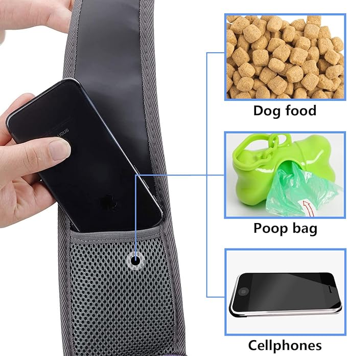 A YAUYAP Mochila Cangurera Transportadora Perros, Ajustable Cangurera Perro Hebilla para Perros, Gatos, Mascotas, Negro.