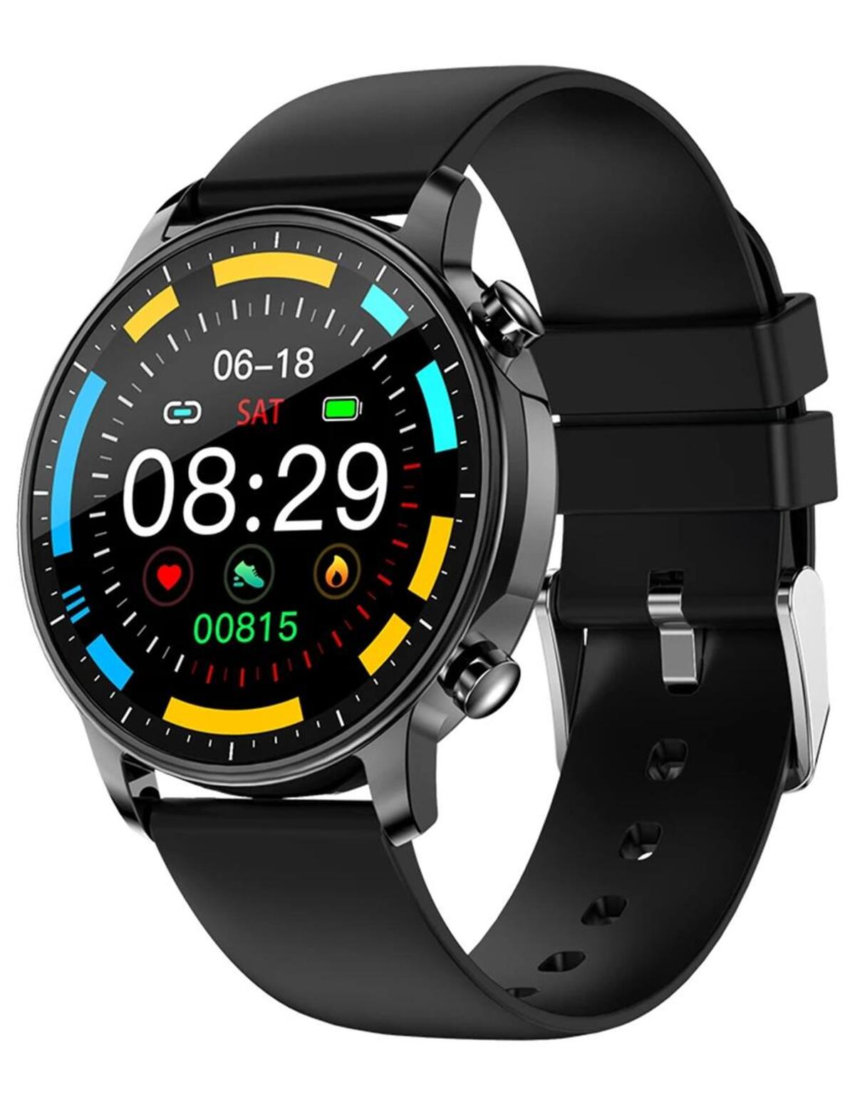 Smart Watch Reloj Inteligente V23 Fralugio Notificaciones Hd NEGRO