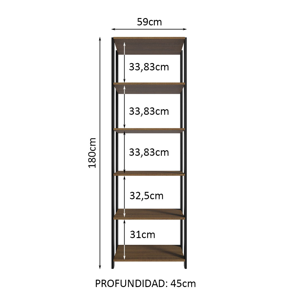 Estante Multiuso para Lavandería Madesa 5 Repisas 59cm MN