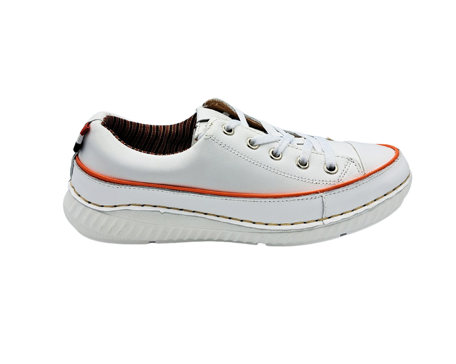 Tenis Color Blanco Casual Para Dama Lobo Solo 3533.