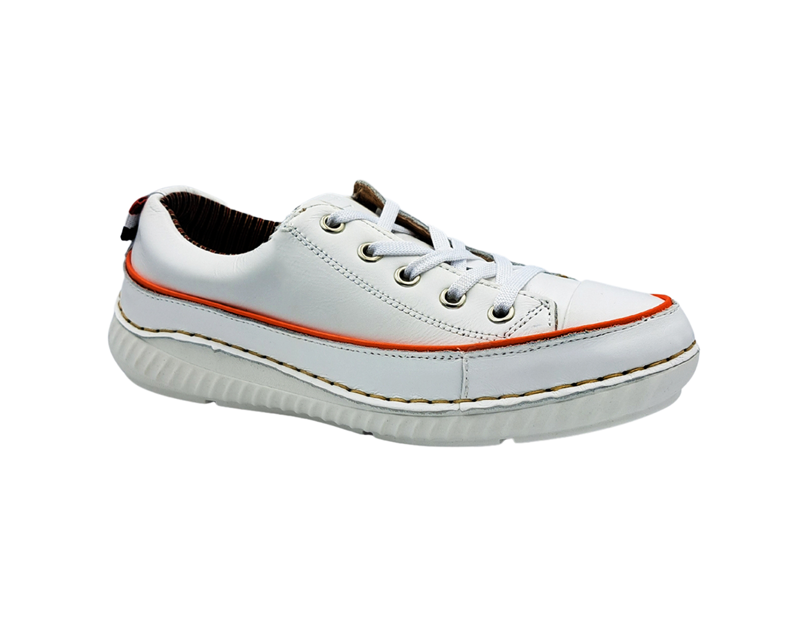 Tenis Color Blanco Casual Para Dama Lobo Solo 3533.