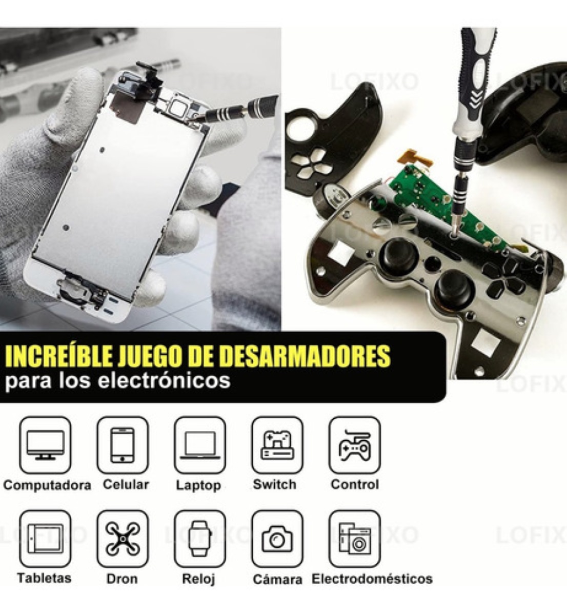 Kit De Herramientas Desarmador Reparar Reloj Ps4 Celular Mac