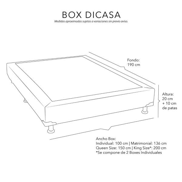 Box Dicasa Orly azul individual