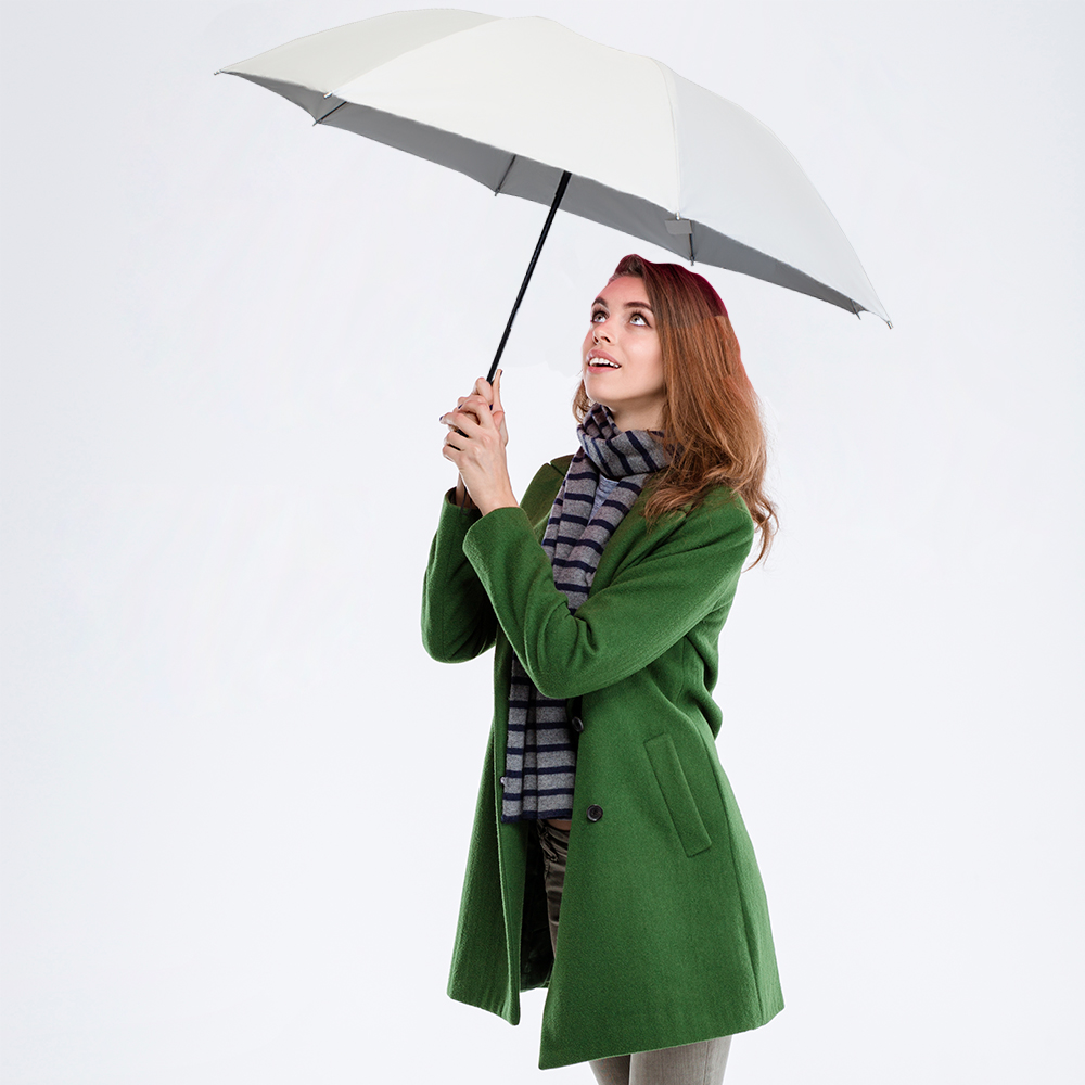 Paraguas Unisex Premium Reforzado 8 varillas Resistente a Vientos y Lluvias Fuertes, Mango Ergonómico y automático con funda incluida, Fácil de Transportar.