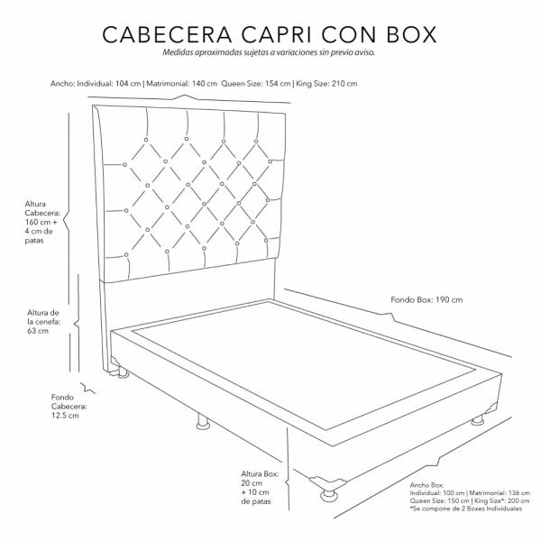 Colchon Individual Spring Air Marte con Cabecera Calgary Gris Rata