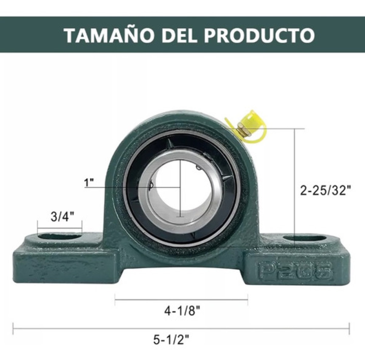 Chumacera De Piso 1 Pulgada Ucp205-16 Paquete 4 Pzas