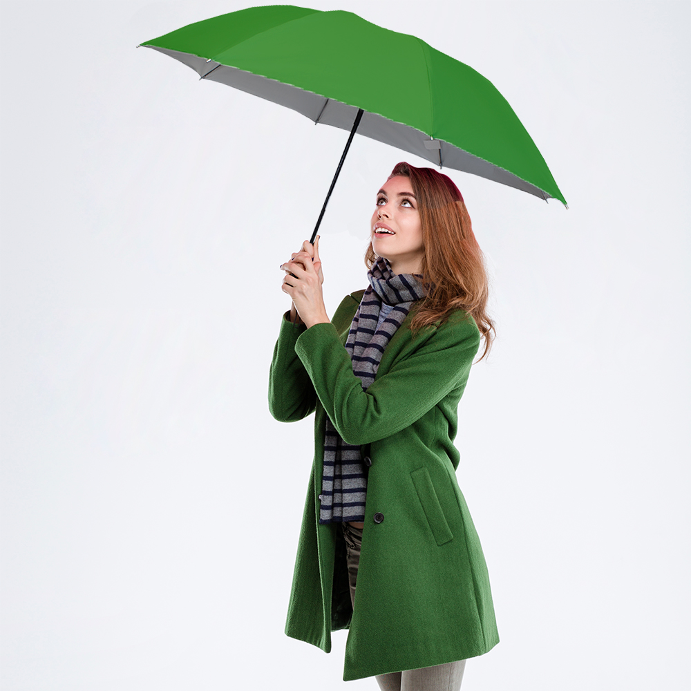Paraguas Unisex Premium Reforzado 8 varillas Resistente a Vientos y Lluvias Fuertes, Mango Ergonómico y automático con funda incluida, Fácil de Transportar.
