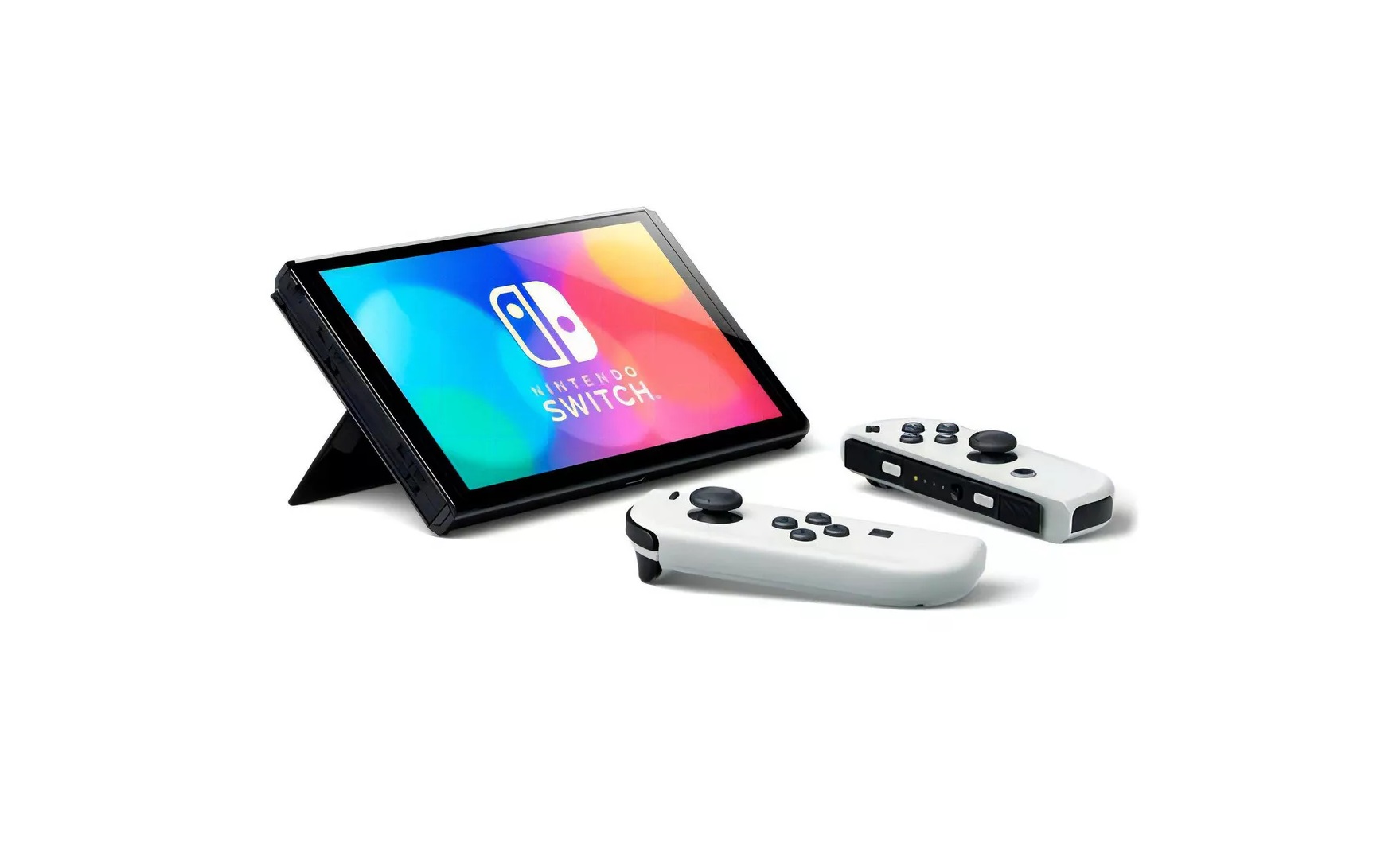 Consola Nintendo Switch Oled Standard Color Blanco y Negro de 64