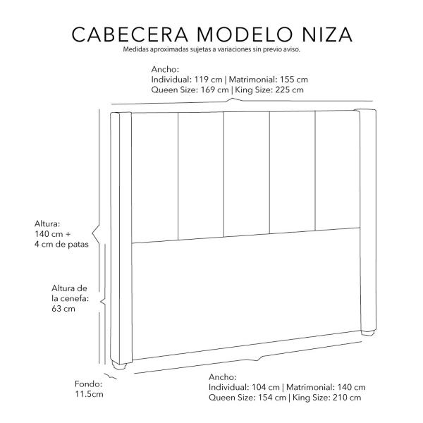 Cabecera Queen Size Dicasa Nizza Lila