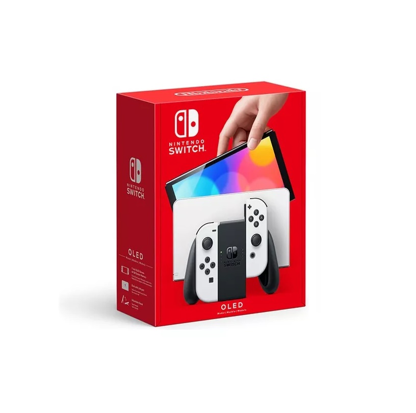 Consola Nintendo Switch Oled Standard Color Blanco y Negro de 64 Gb (Version Internacional).