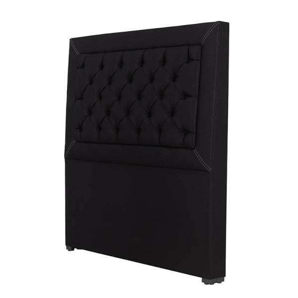 Colchon Matrimonial Spring Air Omega Con Cabecera Mary y Box Negro