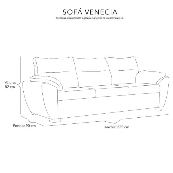 Sala Dicasa Venecia Azul *COBERTURA SOLO EN CDMX Y AREA METROPOLITANA