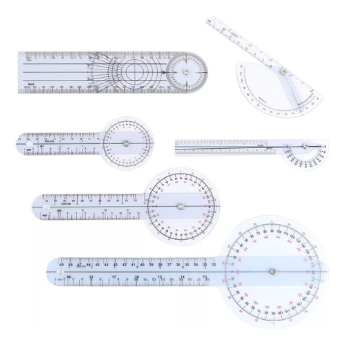Kit De Goniómetros De Fisioterapia Herramientas Médicas 6 pcs