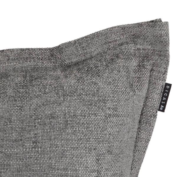 Cojín decorativo Kappa cuadrado Gris oscuro