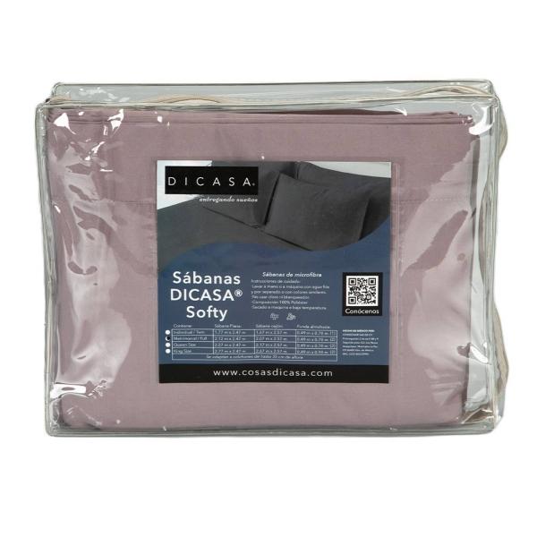 Sábanas Dicasa® tamaño queen size color lila
