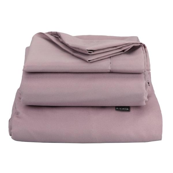 Sábanas Dicasa® tamaño queen size color lila