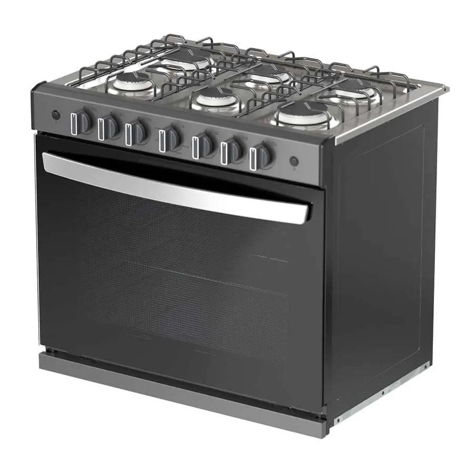 Estufa de Gas Empotre Acros ABR4120G de 80 cm (31") Color Tittanio.