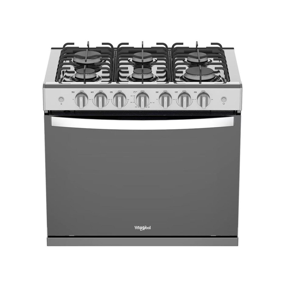 Estufa de Gas Empotre Whirlpool WER2000B 80 cm (30") Acero Inoxidable.