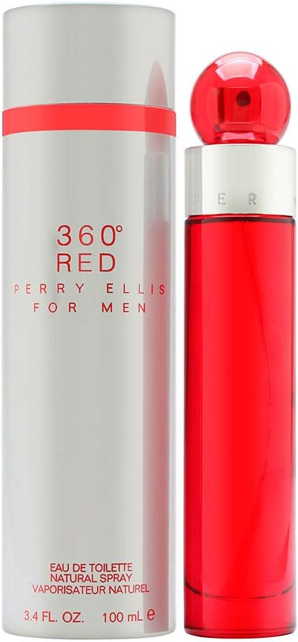 A  Perry Ellis - 360 Red para hombres, 3.4 fl oz EDT spray.