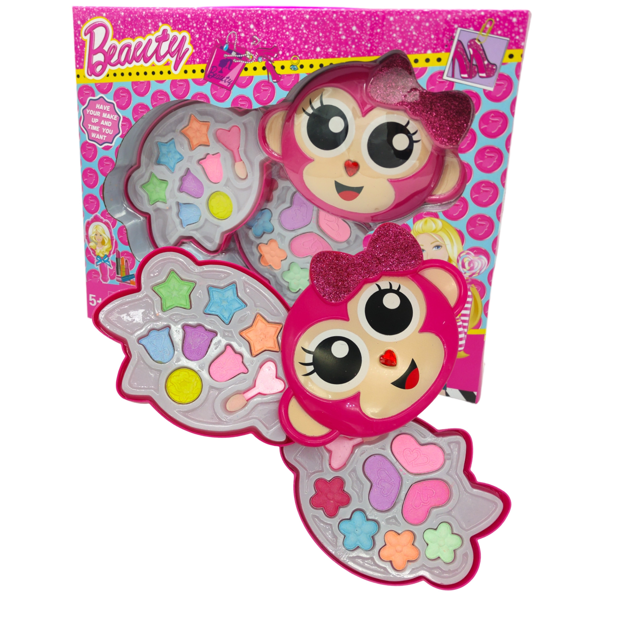 Kit de Maquillaje de Juguete para Niñas Lavable para Cumpleaños Chango - Rosa.