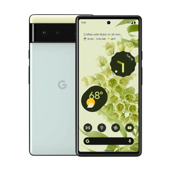 Google Pixel 6 Menta 128GB Almacenamiento, 8GB RAM, Reacondicionado.