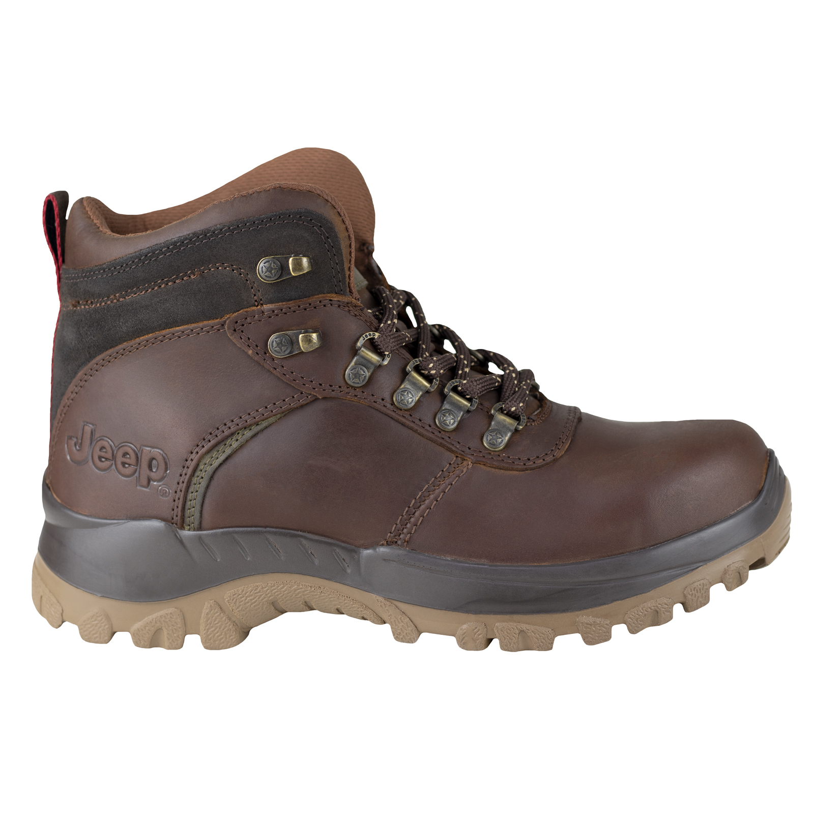 Bota De Seguridad Industrial Trabajo Jeep Hombre 18000 Bronce.