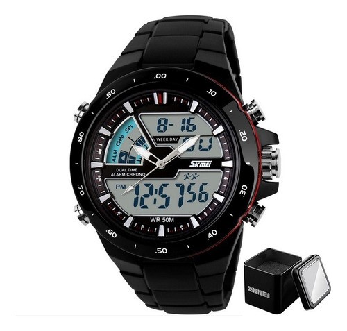 "Reloj Digital Analógo Moda Deportivo Impermeable Para Hombre "