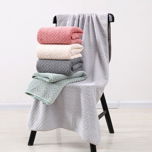 "3 Piezas Tuallas Toallas Baño Completo Grande 70×140 CmGris oscuro+Gris claro+Verde ".