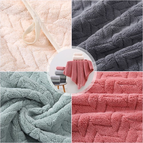 "3 Piezas Tuallas Toallas Baño Completo Grande 70×140 CmGris oscuro+Gris claro+Verde ".