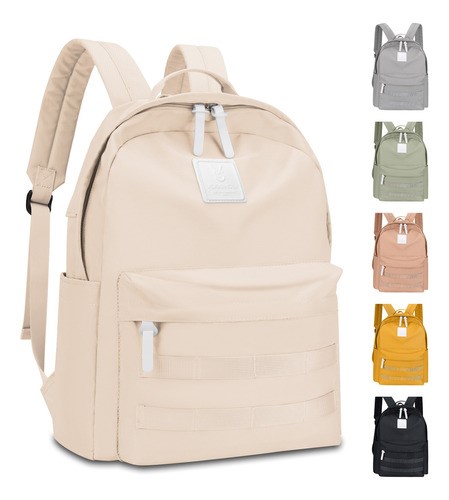Mochila Escolar de Moda y Viaje beige