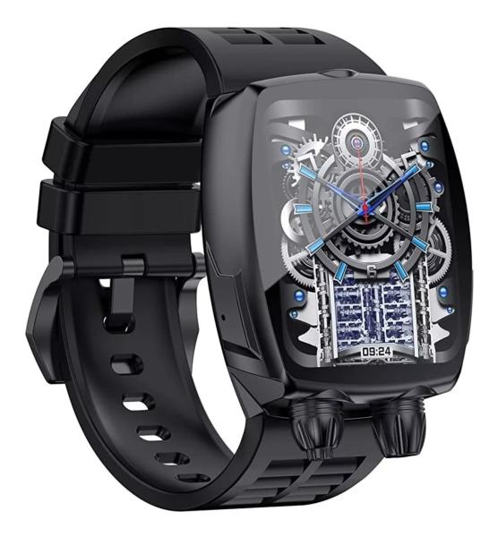 Fralugio Smartwatch Reloj Inteligente con Termómetro Recibe Notificaciones W58 Pro