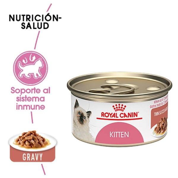 Alimento Húmedo Gato Cachorro Slices in Gravy 85g Royal Canin
