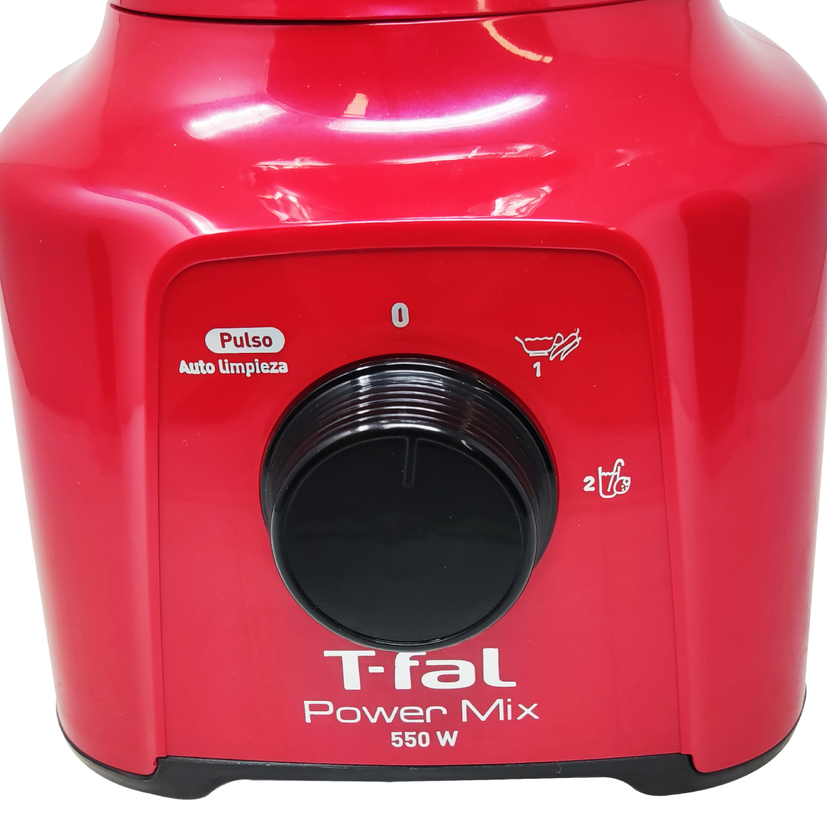 Licuadora 2 Vel Vaso de Vidrio PowerMix Roja T-FAL ln2835mx.