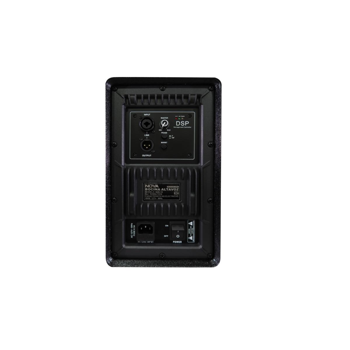 Subwoofer Amplificado NOVA TERRA TX10 10 Pulgadas 400w Rms.