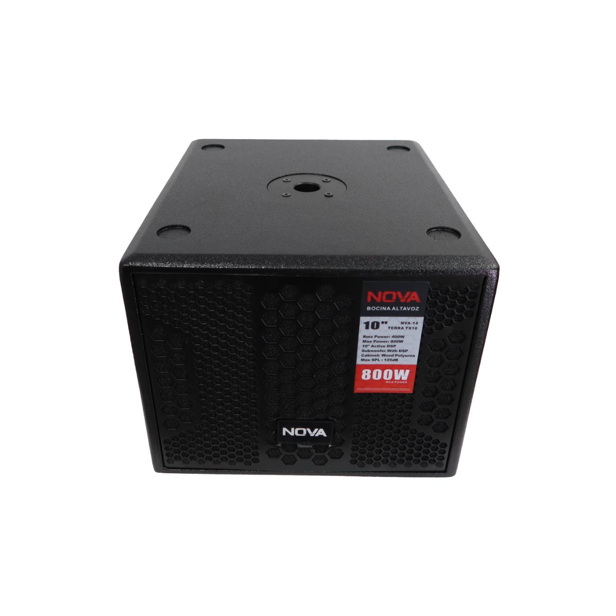 Subwoofer Amplificado NOVA TERRA TX10 10 Pulgadas 400w Rms.