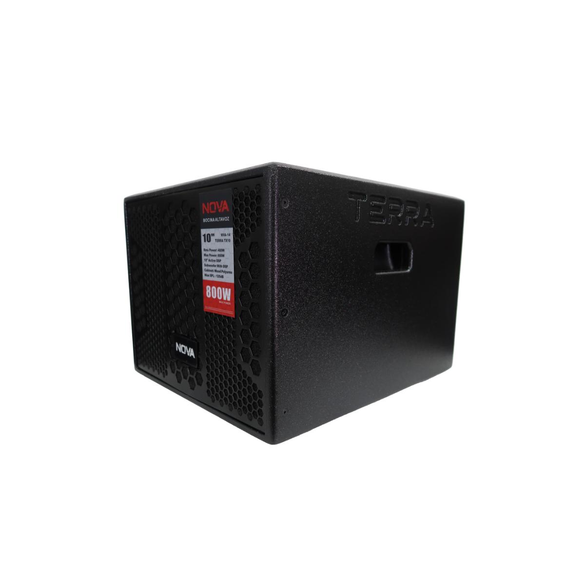 Subwoofer Amplificado NOVA TERRA TX10 10 Pulgadas 400w Rms.