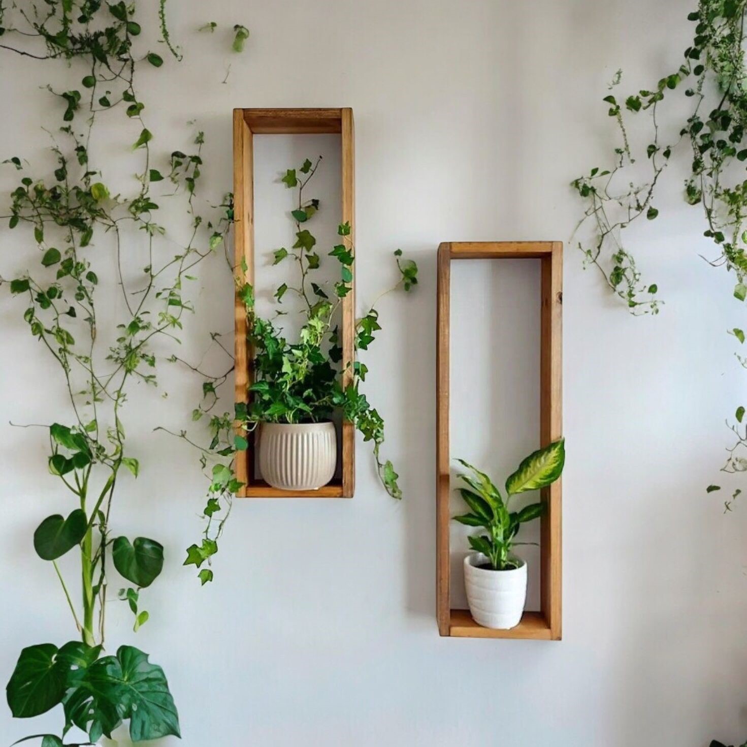 Repisas de Pared Rectangulares para Plantas  o Decoraciones  70x30.